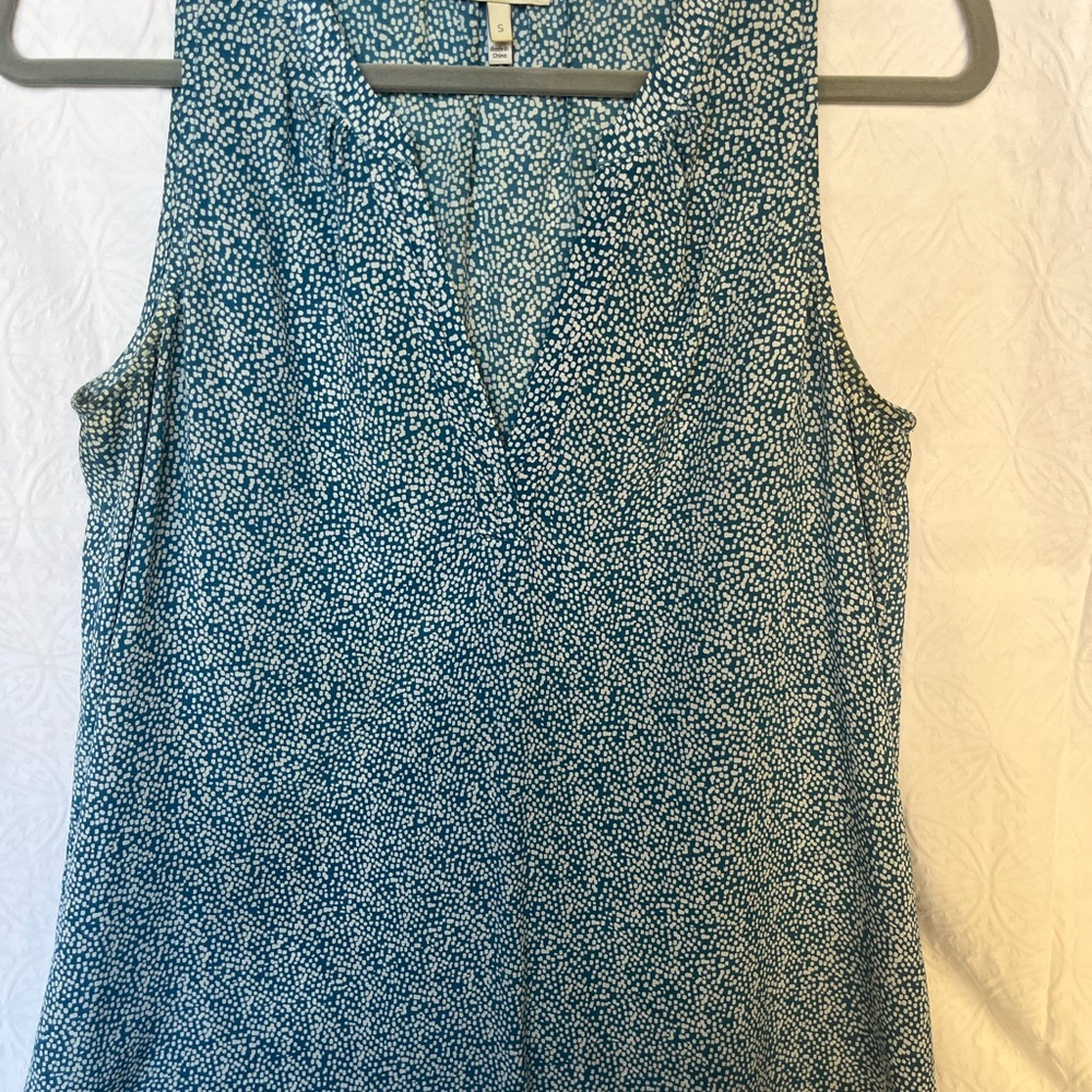 Joie Teal Sleeveless Blouse